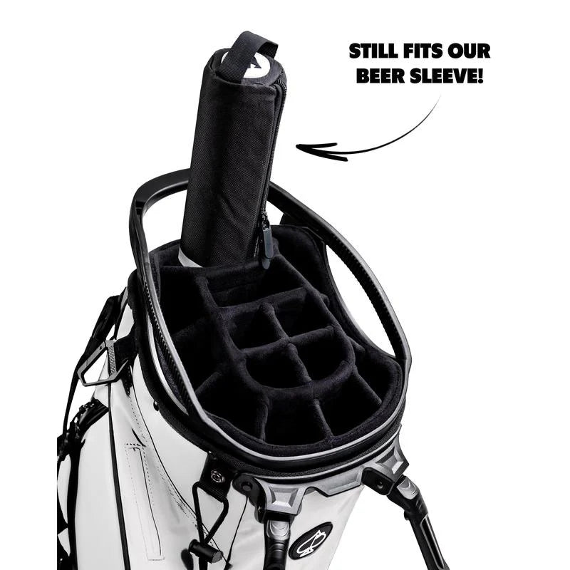 Pins and Aces Golf Bag Beverage Sleeve - Black