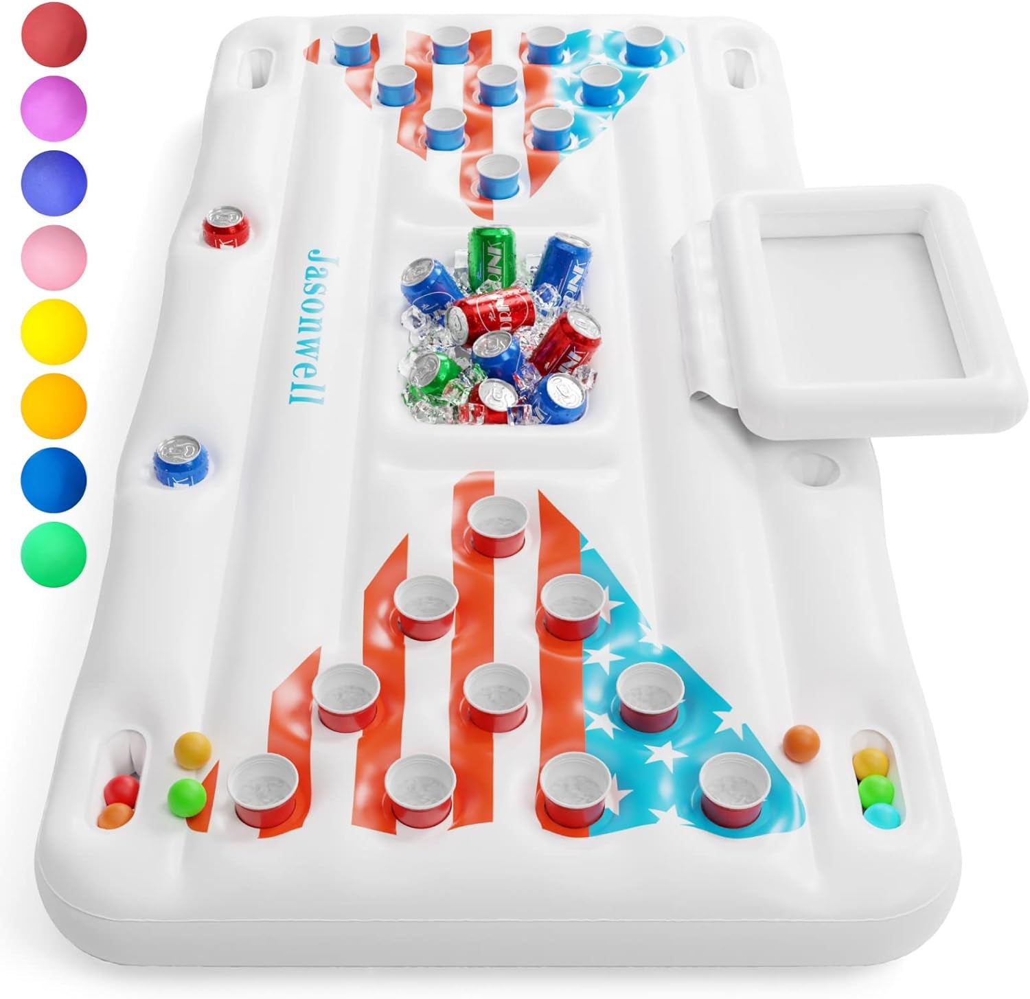Beer Pong Pool Float - Inflatable Pool Beer Pong Table Party Pool Games Accessor